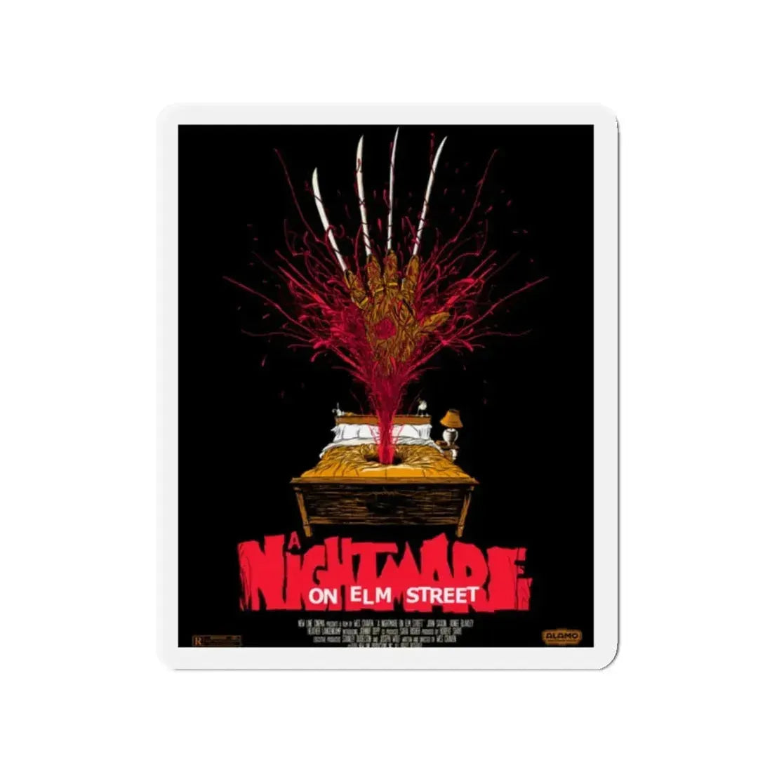 A NIGHTMARE ON ELM STREET (2) 1984 Movie Poster - Refrigerator Magnet 2 Inch - The Sticker Space