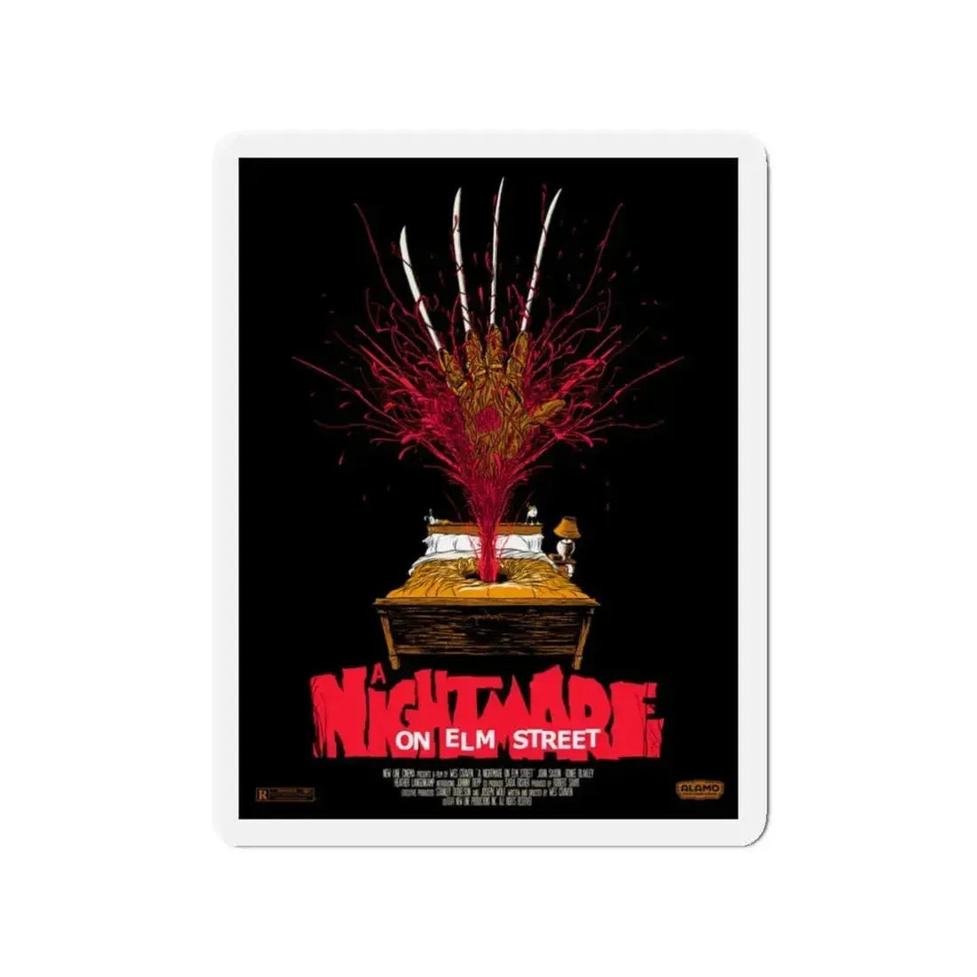 A NIGHTMARE ON ELM STREET (2) 1984 Movie Poster - Refrigerator Magnet 3 Inch - The Sticker Space