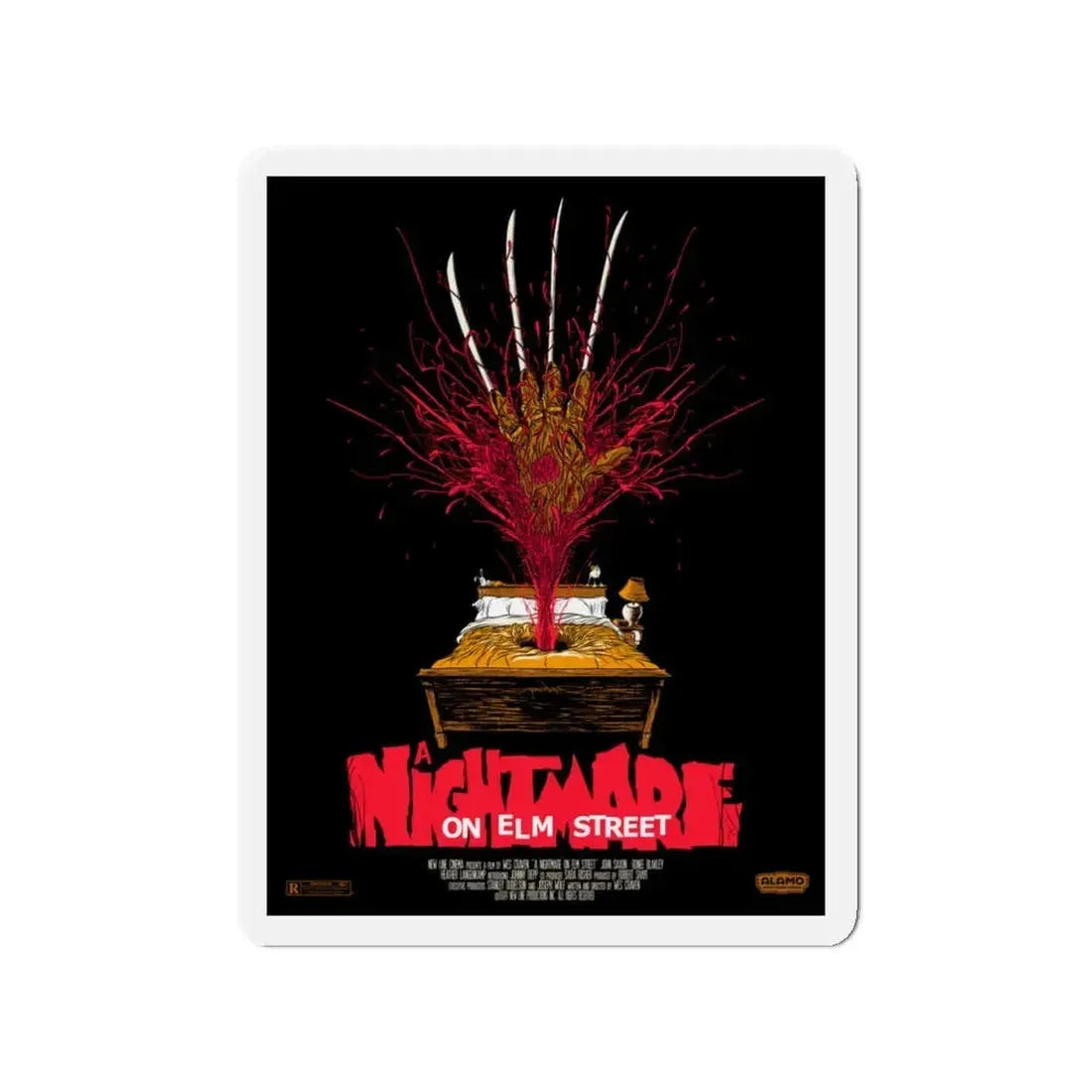 A NIGHTMARE ON ELM STREET (2) 1984 Movie Poster - Refrigerator Magnet 3 Inch - The Sticker Space