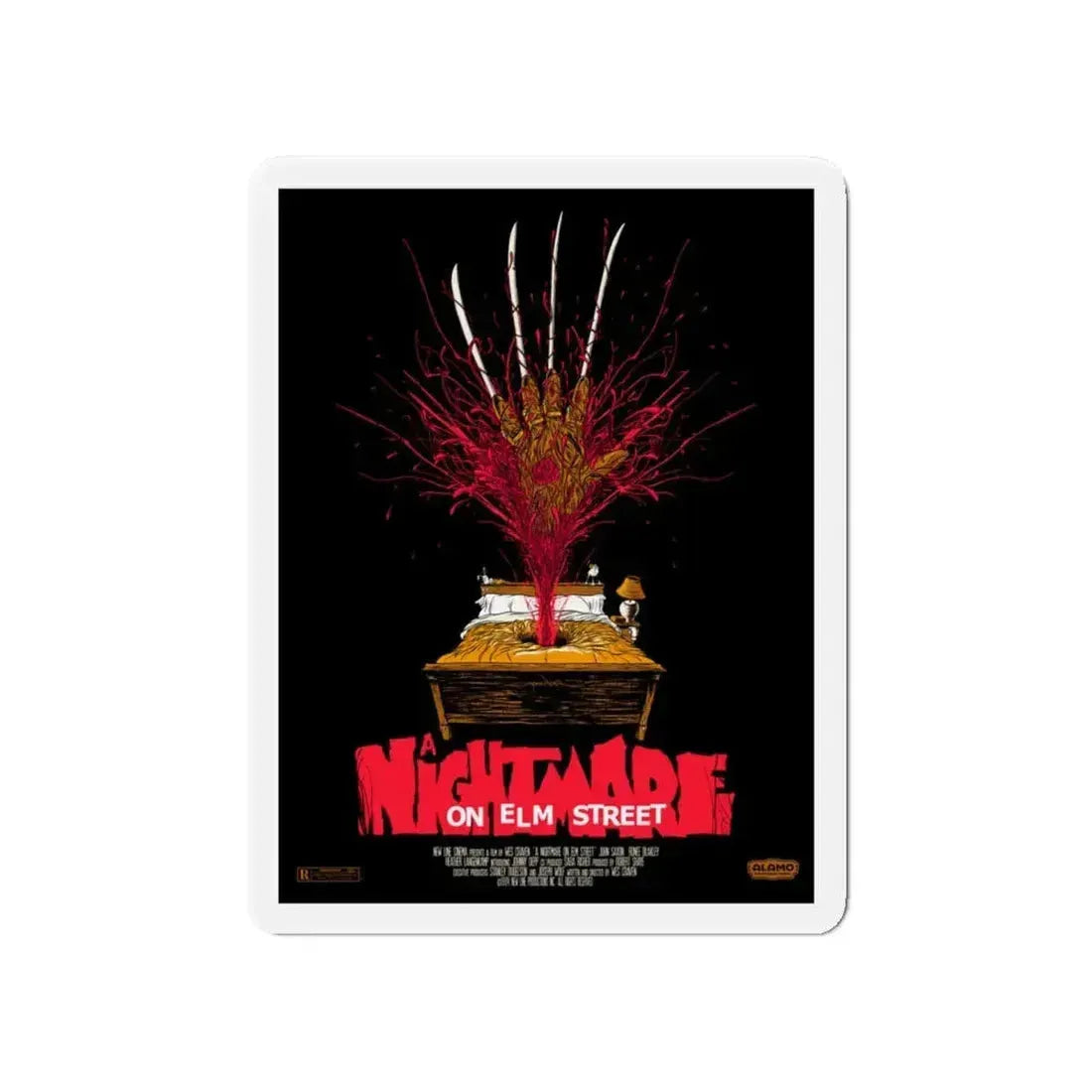 A NIGHTMARE ON ELM STREET (2) 1984 Movie Poster - Refrigerator Magnet 5 Inch - The Sticker Space