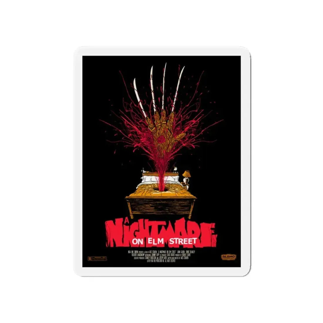 A NIGHTMARE ON ELM STREET (2) 1984 Movie Poster - Refrigerator Magnet 5 Inch - The Sticker Space