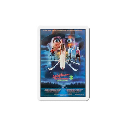 A Nightmare on Elm Street 3 Dream Warriors 1987 Movie Poster Refrigerator Magnet 5 Inch - The Sticker Space