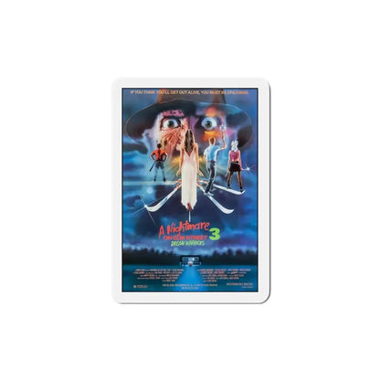A Nightmare on Elm Street 3 Dream Warriors 1987 Movie Poster Refrigerator Magnet 5 Inch - The Sticker Space