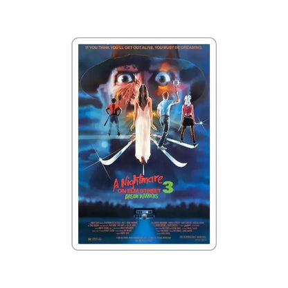 A NIGHTMARE ON ELM STREET 3 DREAM WARRIORS 1987 Movie Poster STICKER Vinyl Die-Cut Decal - The Sticker Space