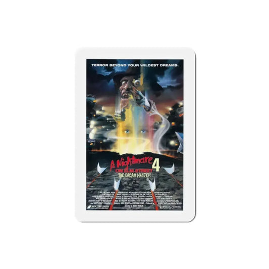 A Nightmare on Elm Street 4 The Dream Master 1988 Movie Poster Refrigerator Magnet 2 Inch - The Sticker Space