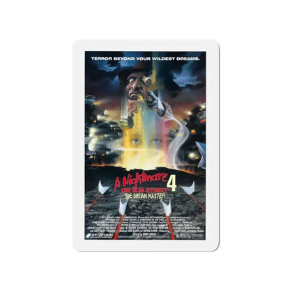 A NIGHTMARE ON ELM STREET 4 THE DREAM MASTER 1988 Movie Poster - Refrigerator Magnet 3 Inch - The Sticker Space