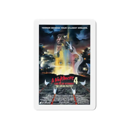 A NIGHTMARE ON ELM STREET 4 THE DREAM MASTER 1988 Movie Poster - Refrigerator Magnet 6 Inch - The Sticker Space