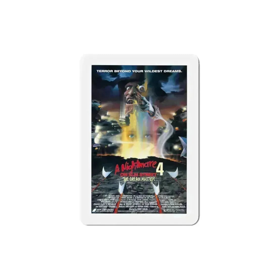 A Nightmare on Elm Street 4 The Dream Master 1988 Movie Poster Refrigerator Magnet - The Sticker Space