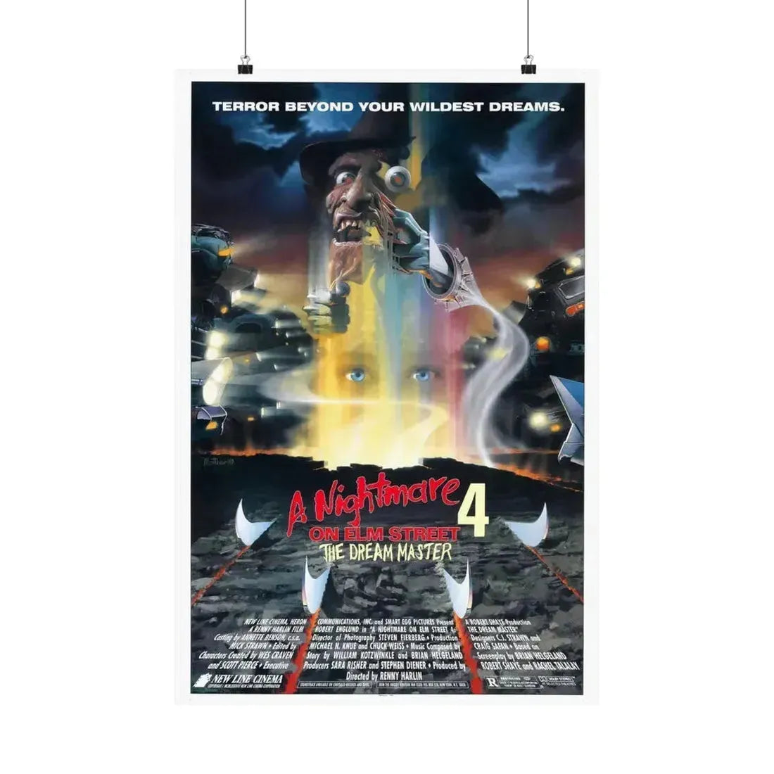 A NIGHTMARE ON ELM STREET 4 THE DREAM MASTER 1988 - Paper Movie Poster 20″ x 30″ Matte - The Sticker Space