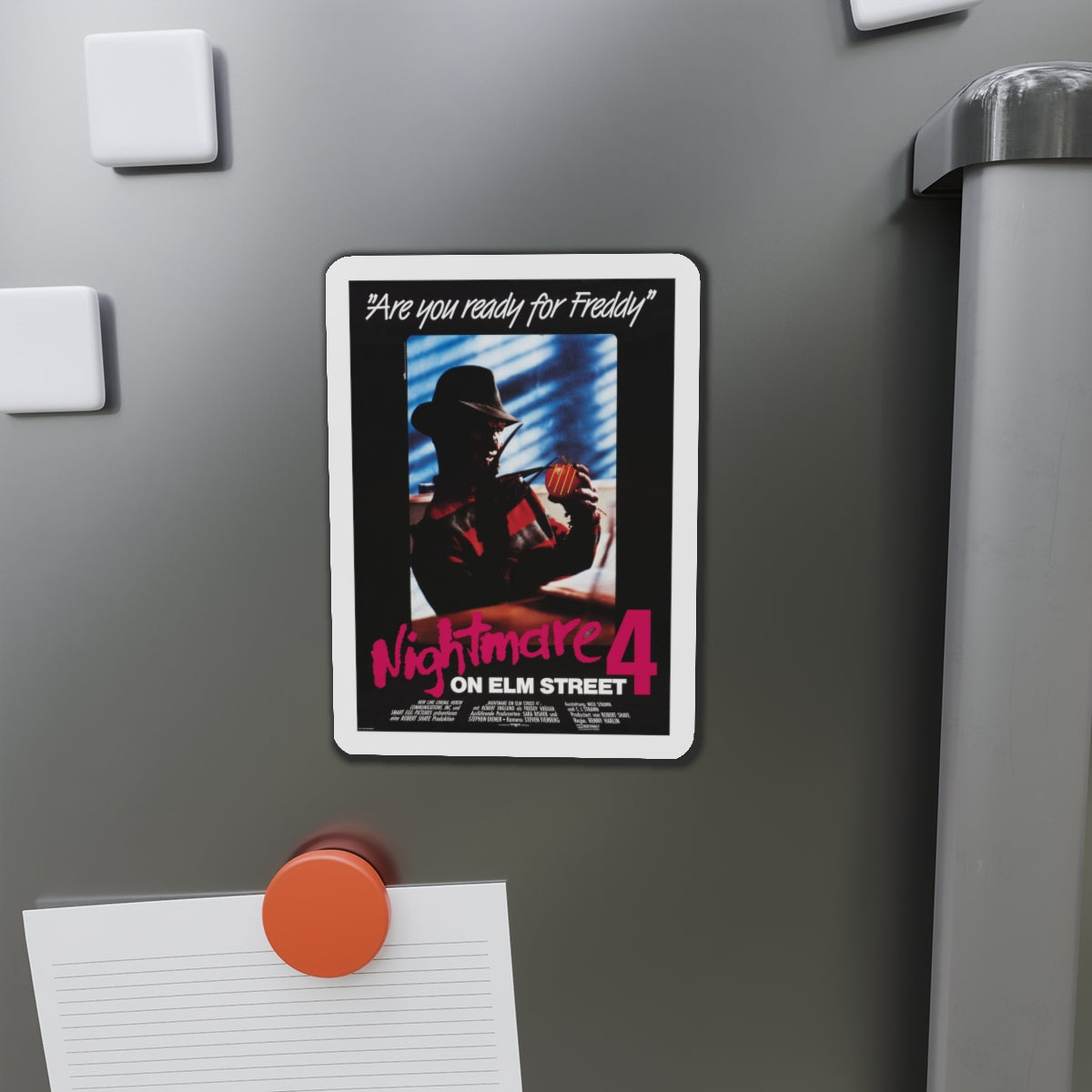 A NIGHTMARE ON ELM STREET 4 THE DREAM MASTER (GERMAN) 1988 Movie Poster - Die-Cut Magnet-The Sticker Space