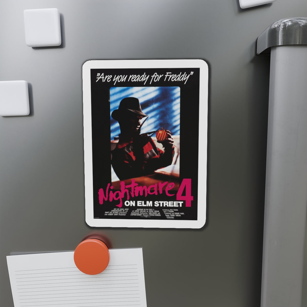 A NIGHTMARE ON ELM STREET 4 THE DREAM MASTER (GERMAN) 1988 Movie Poster - Die-Cut Magnet-The Sticker Space