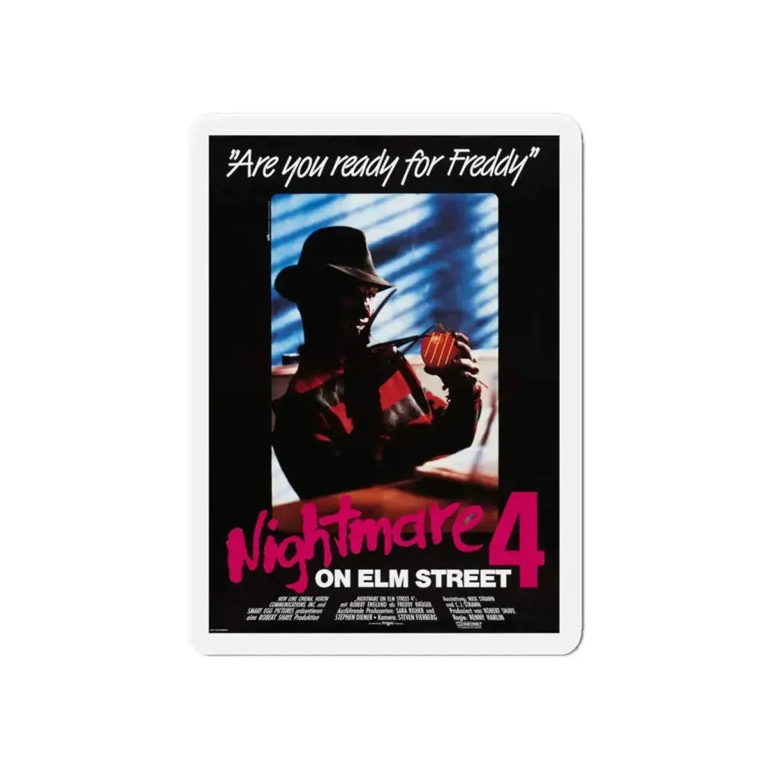 A NIGHTMARE ON ELM STREET 4 THE DREAM MASTER (GERMAN) 1988 Movie Poster - Refrigerator Magnet - The Sticker Space