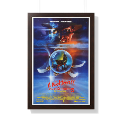 A NIGHTMARE ON ELM STREET 5 THE DREAM CHILD 1989 - Framed Movie Poster-20" x 30"-The Sticker Space