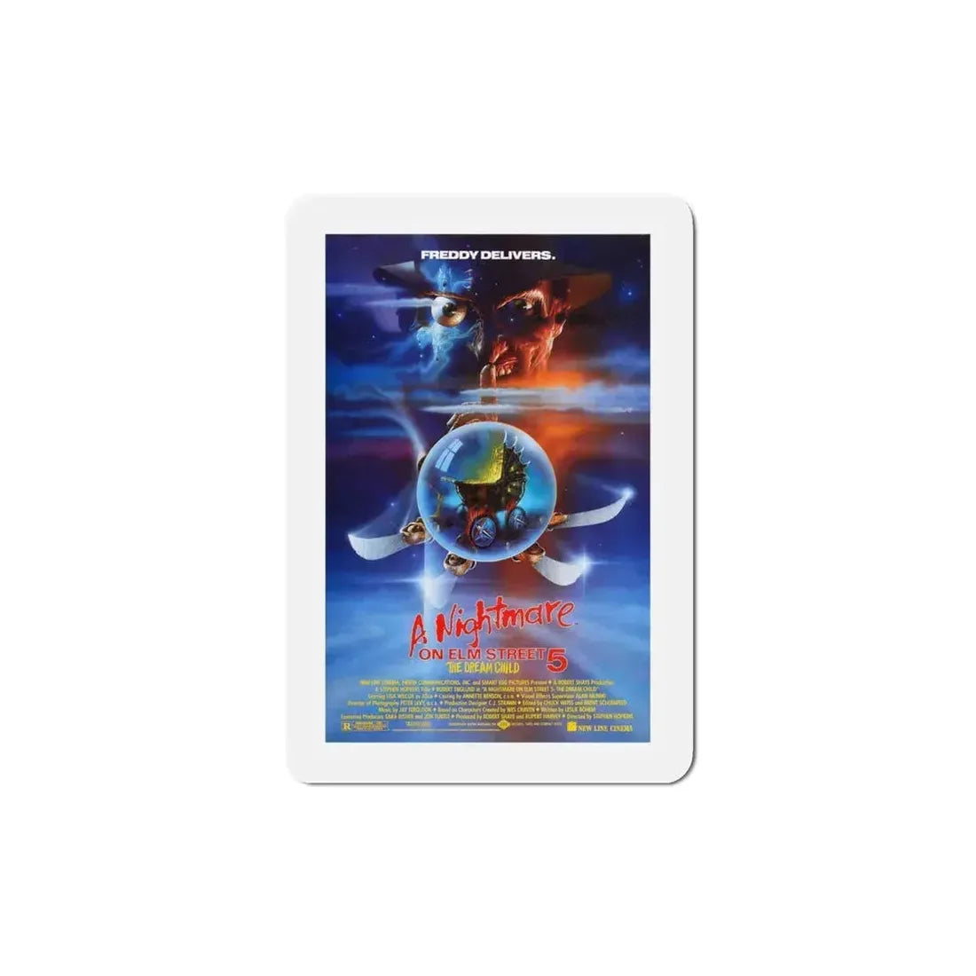 A Nightmare on Elm Street 5 The Dream Child 1989 Movie Poster Refrigerator Magnet 4 Inch - The Sticker Space