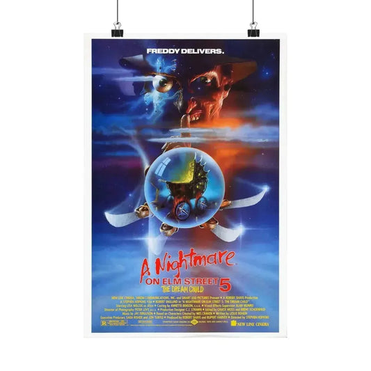 A NIGHTMARE ON ELM STREET 5 THE DREAM CHILD 1989 - Paper Movie Poster 12″ x 18″ Matte - The Sticker Space