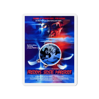 A NIGHTMARE ON ELM STREET 5 THE DREAM CHILD (DANISH) 1989 Movie Poster - Refrigerator Magnet - The Sticker Space
