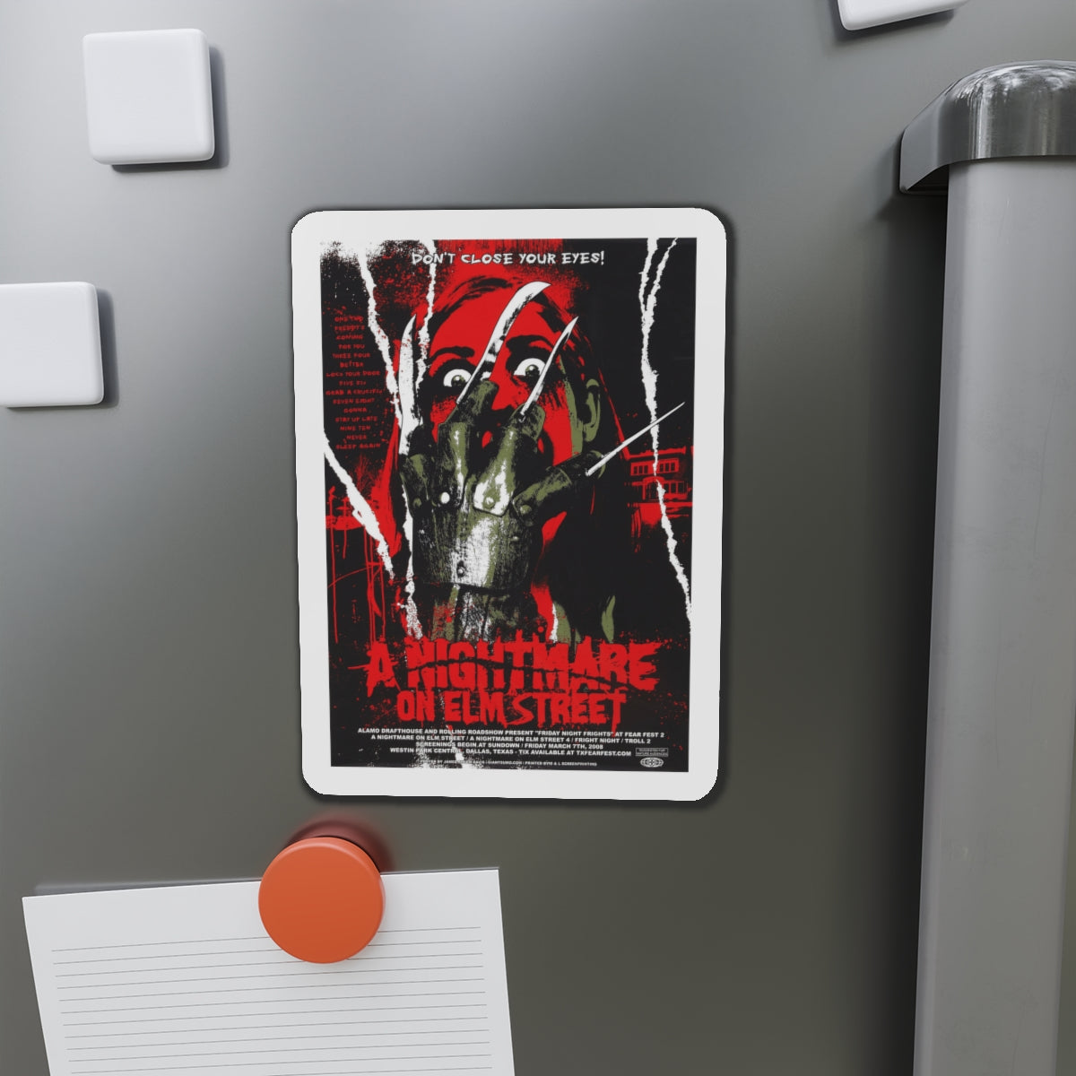 A NIGHTMARE ON ELM STREET (ALAMO) 1984 Movie Poster - Die-Cut Magnet-The Sticker Space