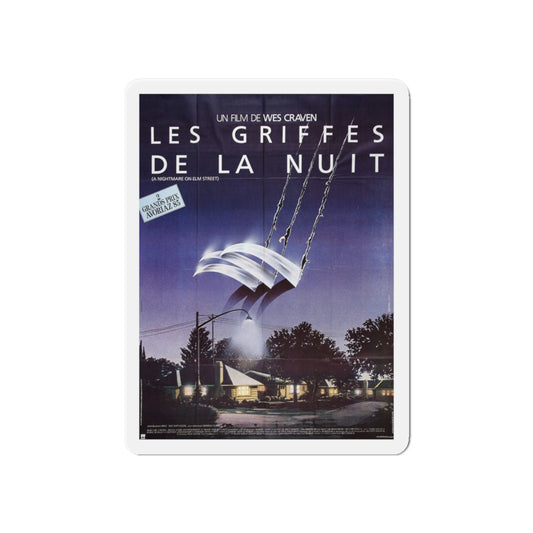 A NIGHTMARE ON ELM STREET (FRENCH) 1984 Movie Poster - Die-Cut Magnet-6 × 6"-The Sticker Space