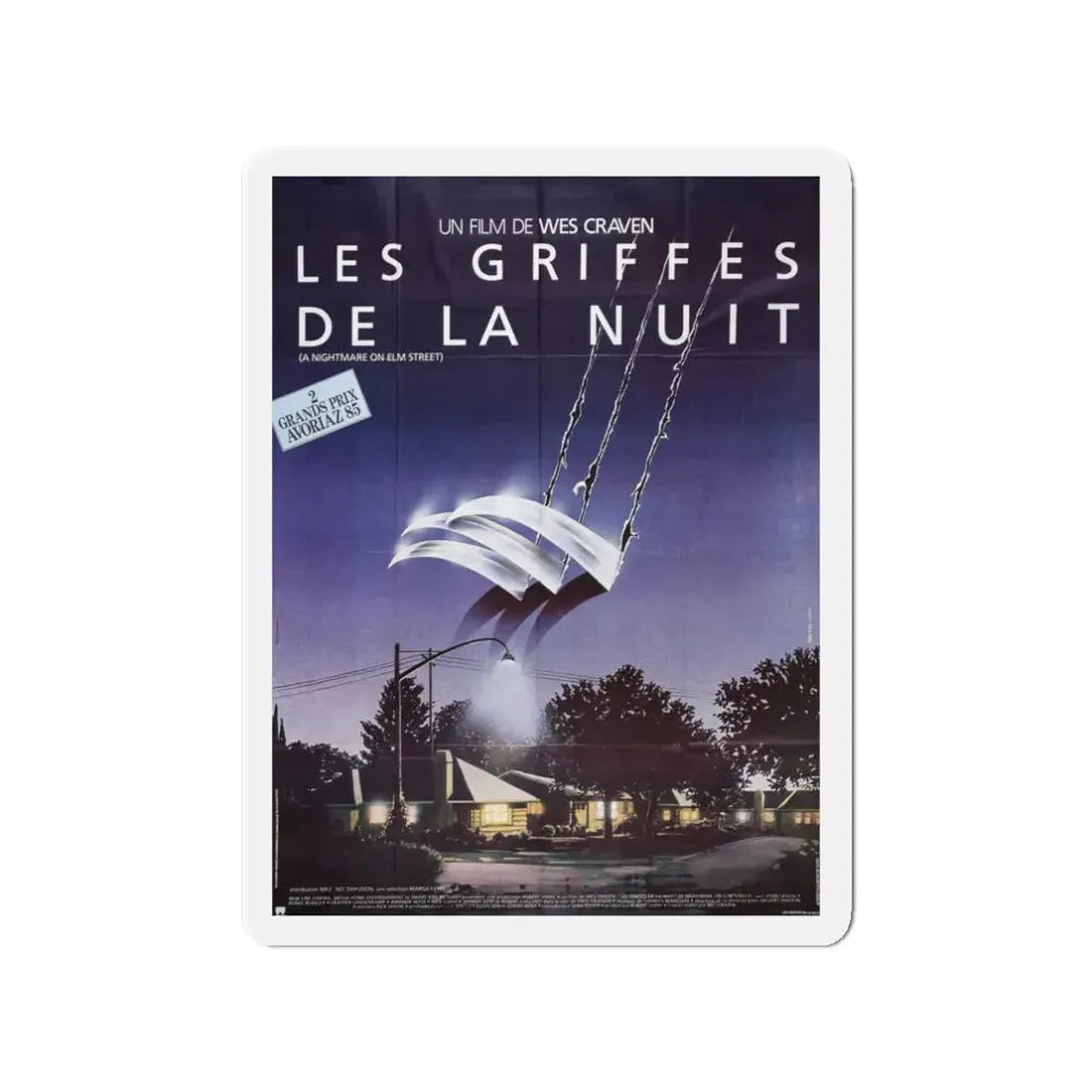 A NIGHTMARE ON ELM STREET (FRENCH) 1984 Movie Poster - Refrigerator Magnet - The Sticker Space