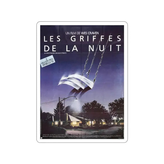A NIGHTMARE ON ELM STREET (FRENCH) 1984 Movie Poster STICKER Vinyl Die-Cut Decal 2 Inch - The Sticker Space