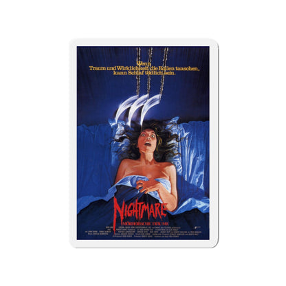 A NIGHTMARE ON ELM STREET (GERMAN) 1984 Movie Poster - Die-Cut Magnet-3" x 3"-The Sticker Space