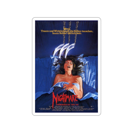 A NIGHTMARE ON ELM STREET (GERMAN) 1984 Movie Poster STICKER Vinyl Die-Cut Decal-2 Inch-The Sticker Space