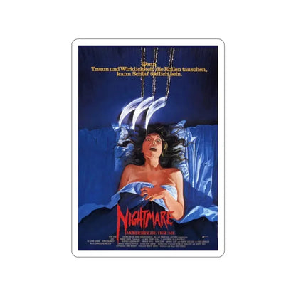 A NIGHTMARE ON ELM STREET (GERMAN) 1984 Movie Poster STICKER Vinyl Die-Cut Decal - The Sticker Space
