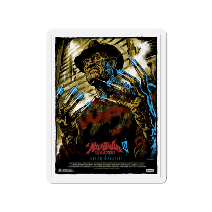 A NIGHTMARE ON ELM STREET III (ALAMO) 1987 Movie Poster - Die-Cut Magnet-3" x 3"-The Sticker Space