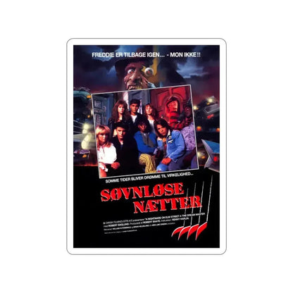 A NIGHTMARE ON ELM STREET PART 4 THE DREAM MASTER (DANISH) 1988 Movie Poster STICKER Vinyl Die-Cut Decal - The Sticker Space