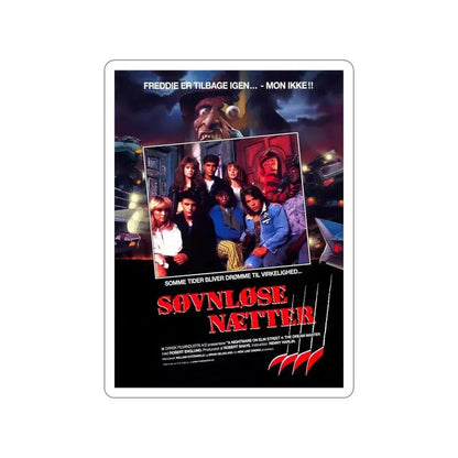 A NIGHTMARE ON ELM STREET PART 4 THE DREAM MASTER (DANISH) 1988 Movie Poster STICKER Vinyl Die-Cut Decal - The Sticker Space