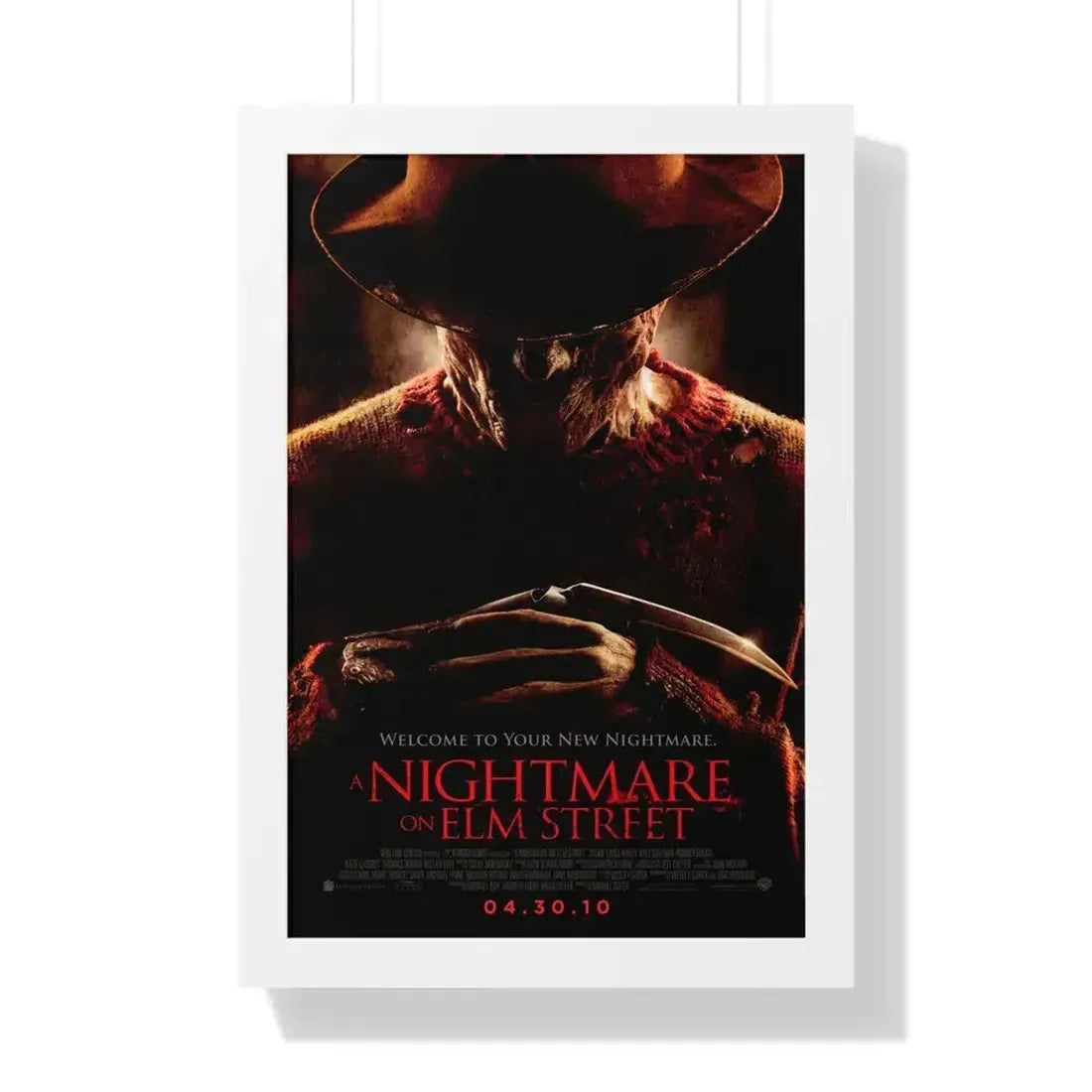 A NIGHTMARE ON ELM STREET (REMAKE) 1984 - Framed Movie Poster 16″ x 24″ White - The Sticker Space