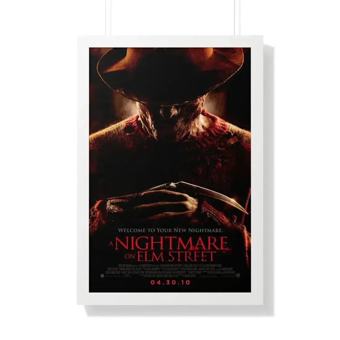 A NIGHTMARE ON ELM STREET (REMAKE) 1984 - Framed Movie Poster 20" x 30" White - The Sticker Space