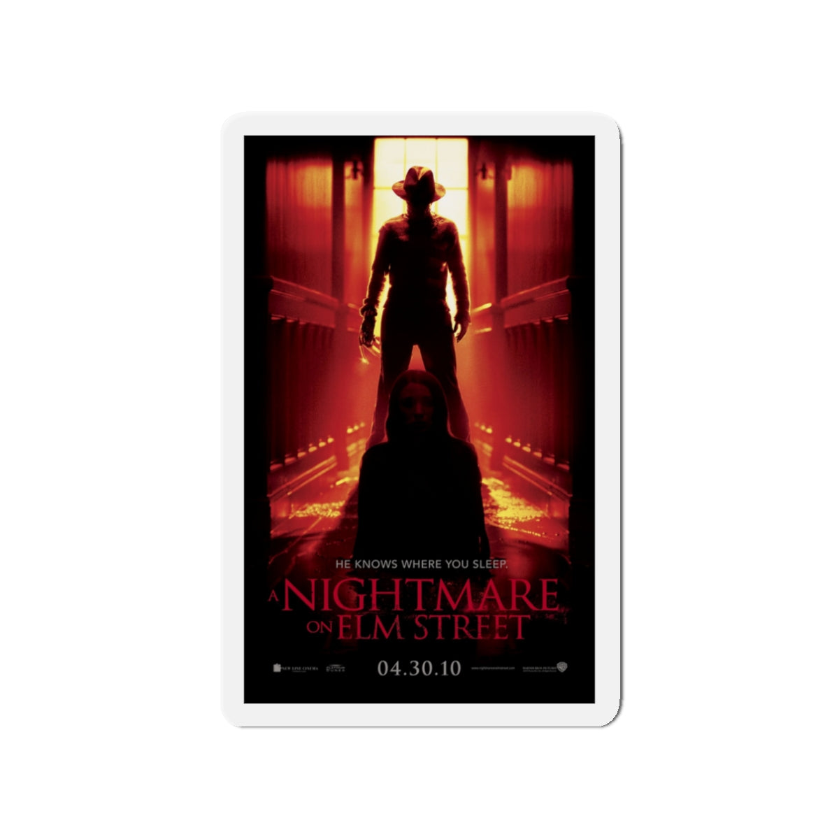 A NIGHTMARE ON ELM STREET (REMAKE TEASER 2) 1984 Movie Poster - Die-Cut Magnet-3" x 3"-The Sticker Space