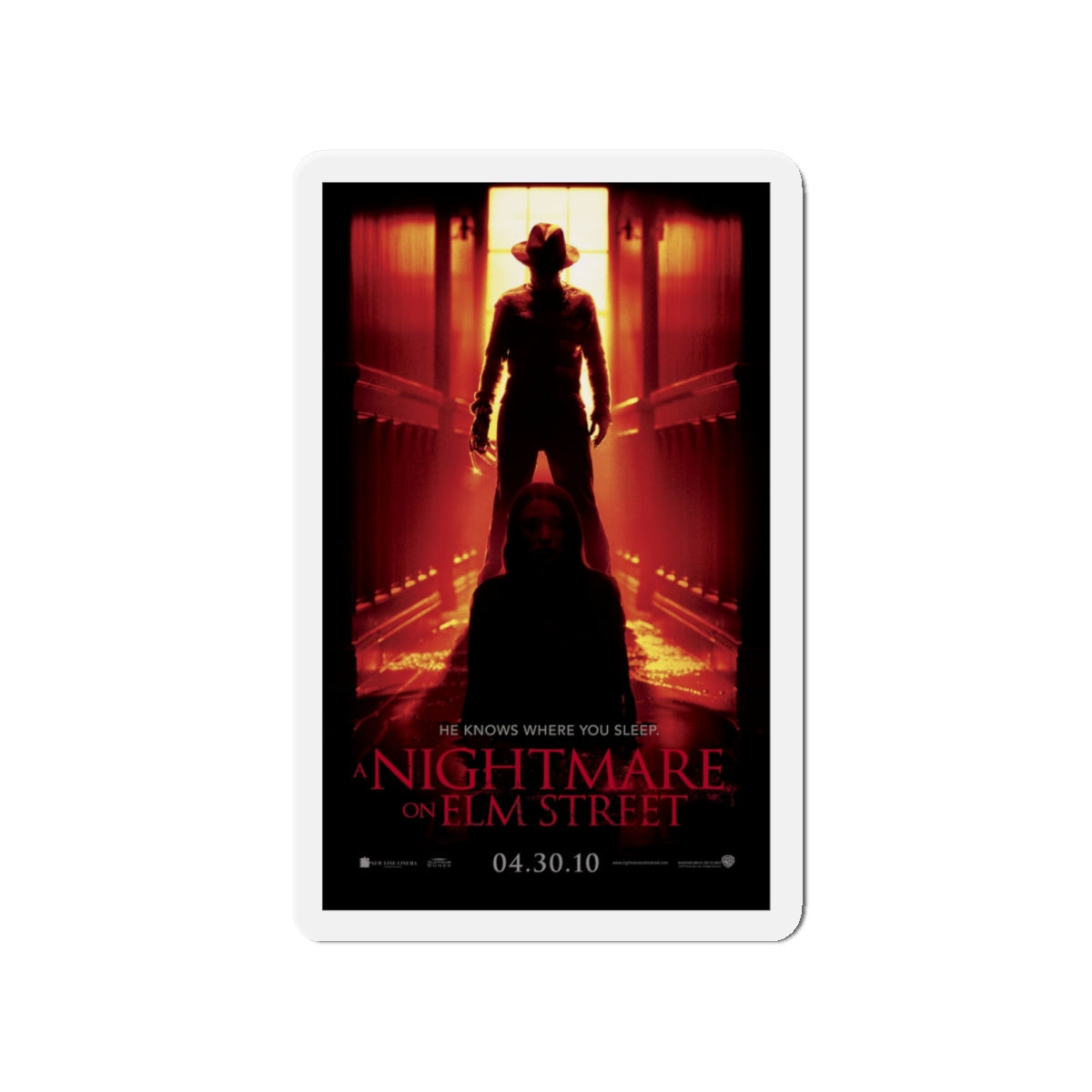 A NIGHTMARE ON ELM STREET (REMAKE TEASER 2) 1984 Movie Poster - Die-Cut Magnet-4" x 4"-The Sticker Space