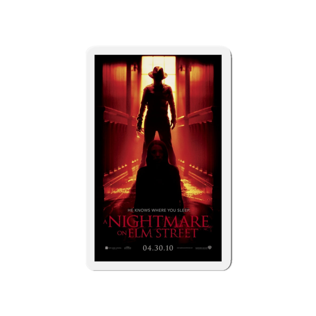 A NIGHTMARE ON ELM STREET (REMAKE TEASER 2) 1984 Movie Poster - Die-Cut Magnet-5" x 5"-The Sticker Space