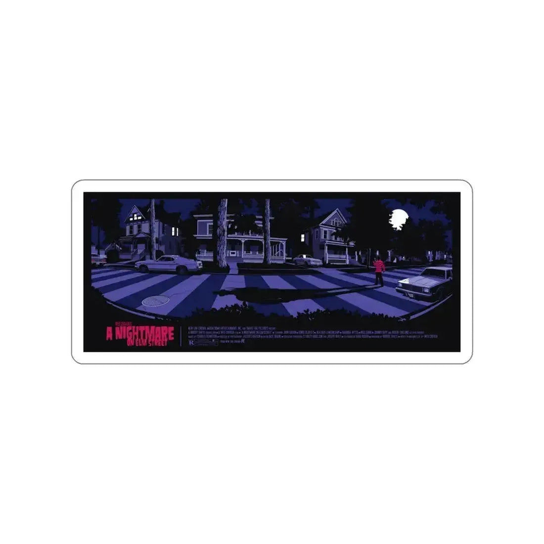 A NIGHTMARE ON ELM STREET (RERELEASE) 1984 Movie Poster STICKER Vinyl Die-Cut Decal - The Sticker Space