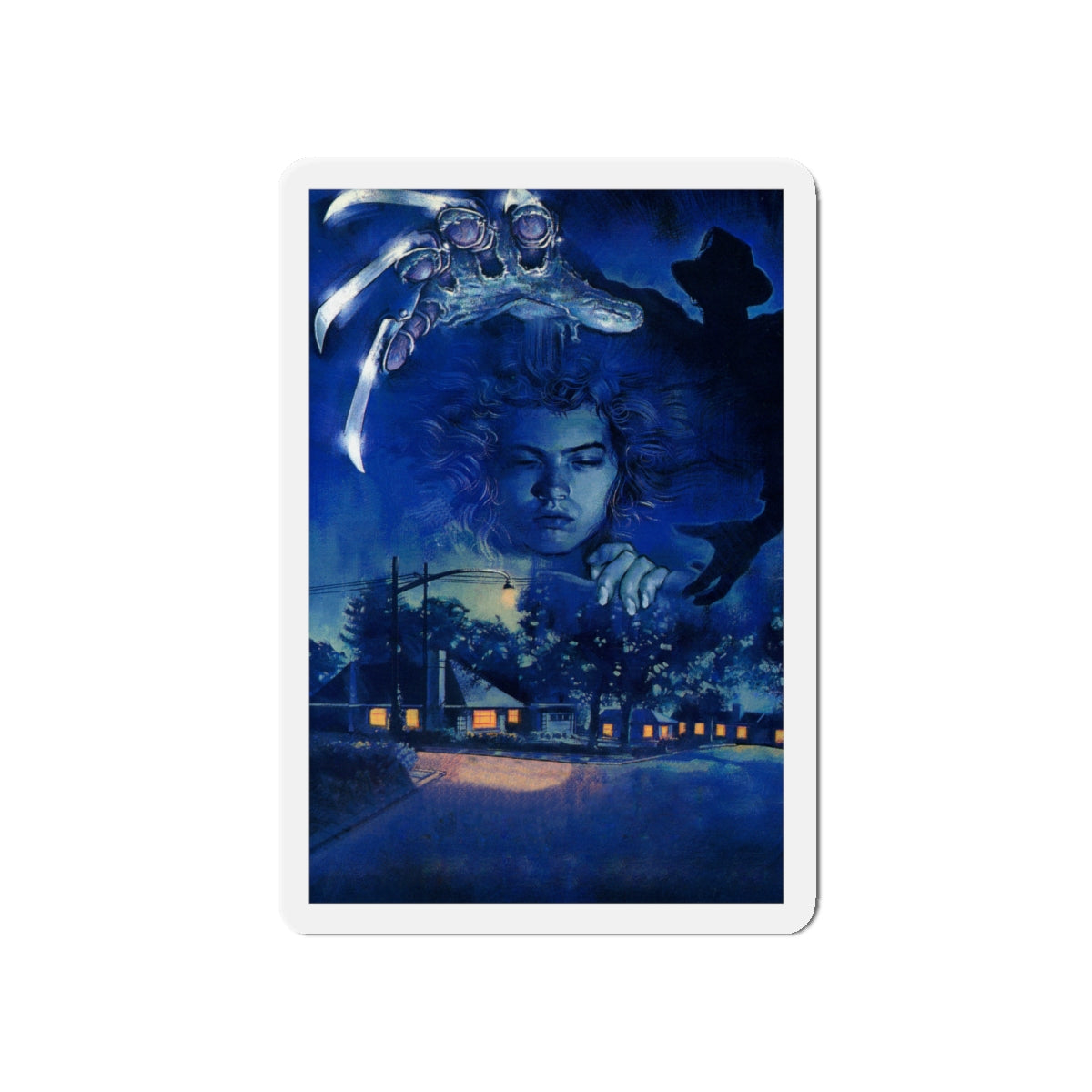 A NIGHTMARE ON ELM STREET (TEXTLESS) 1984 Movie Poster - Die-Cut Magnet-5" x 5"-The Sticker Space