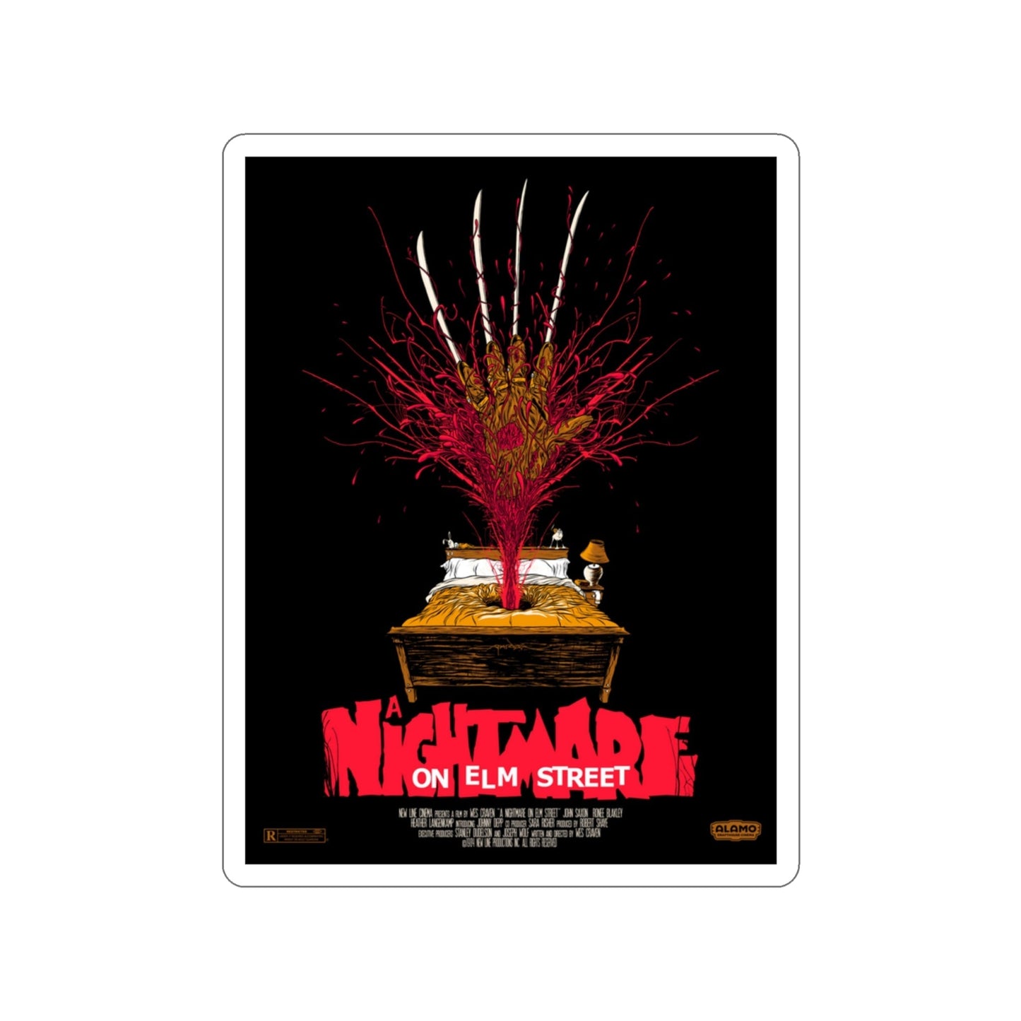 A NIGHTMARE ON ELM STREET v2 1984 Movie Poster STICKER Vinyl Die-Cut Decal-3 Inch-The Sticker Space