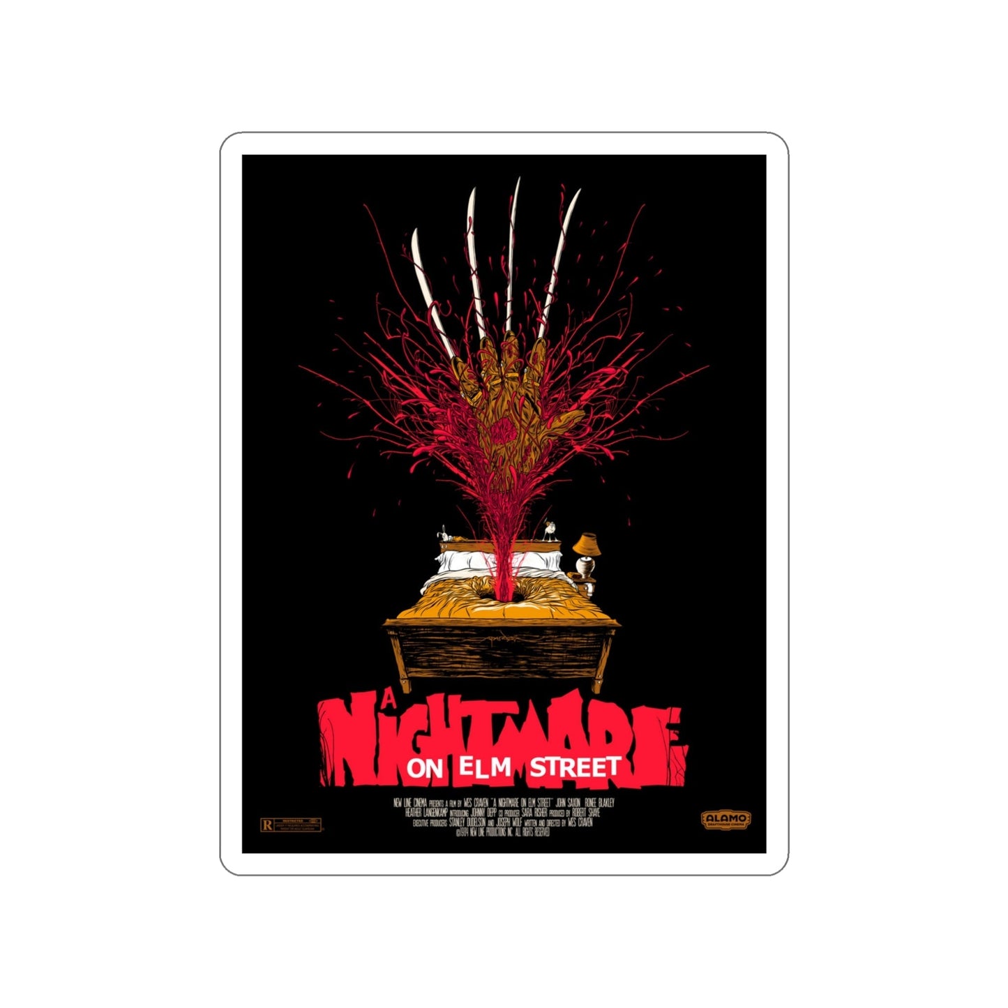 A NIGHTMARE ON ELM STREET v2 1984 Movie Poster STICKER Vinyl Die-Cut Decal-5 Inch-The Sticker Space