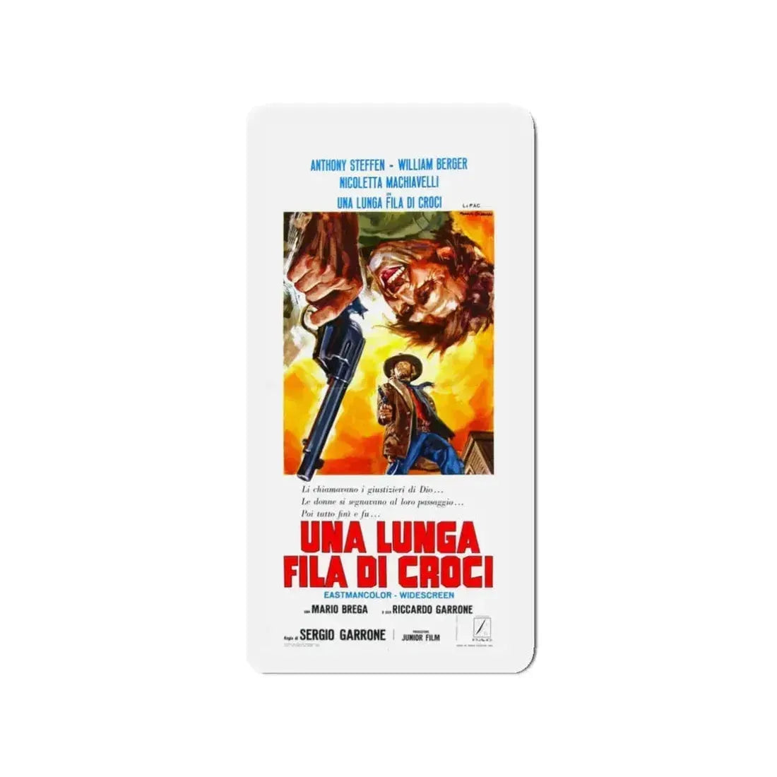 A NOOSE FOR DJANGO (NO ROOM TO DIE) 1969 Movie Poster - Refrigerator Magnet 3 Inch - The Sticker Space