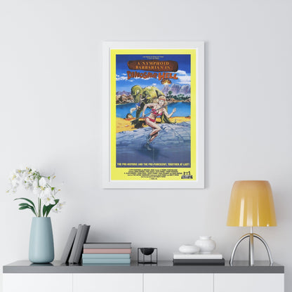 A NYMPHOID BARBARIAN IN DINOSAUR HELL 1990 - Framed Movie Poster-The Sticker Space