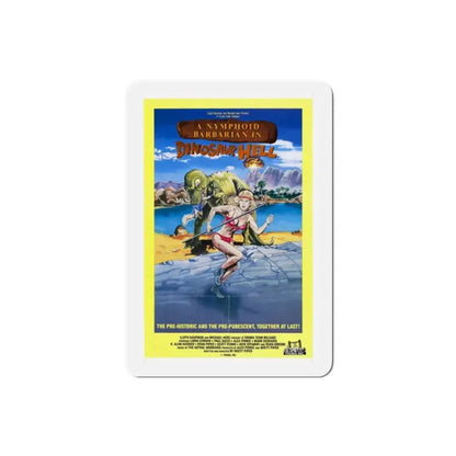A Nymphoid Barbarian in Dinosaur Hell 1991 Movie Poster Refrigerator Magnet - The Sticker Space