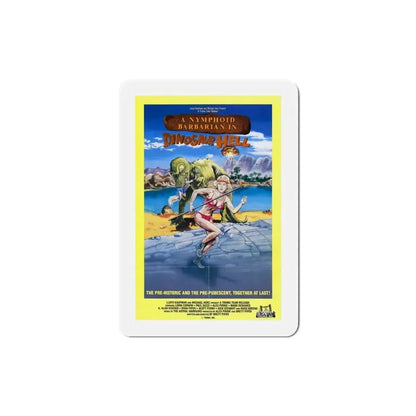 A Nymphoid Barbarian in Dinosaur Hell 1991 Movie Poster Refrigerator Magnet - The Sticker Space