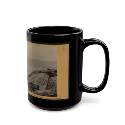 A Parapet Of Fort Sumpter (I.E. Sumter), Looking Toward Morris Island (U.S. Civil War) Black Coffee Mug