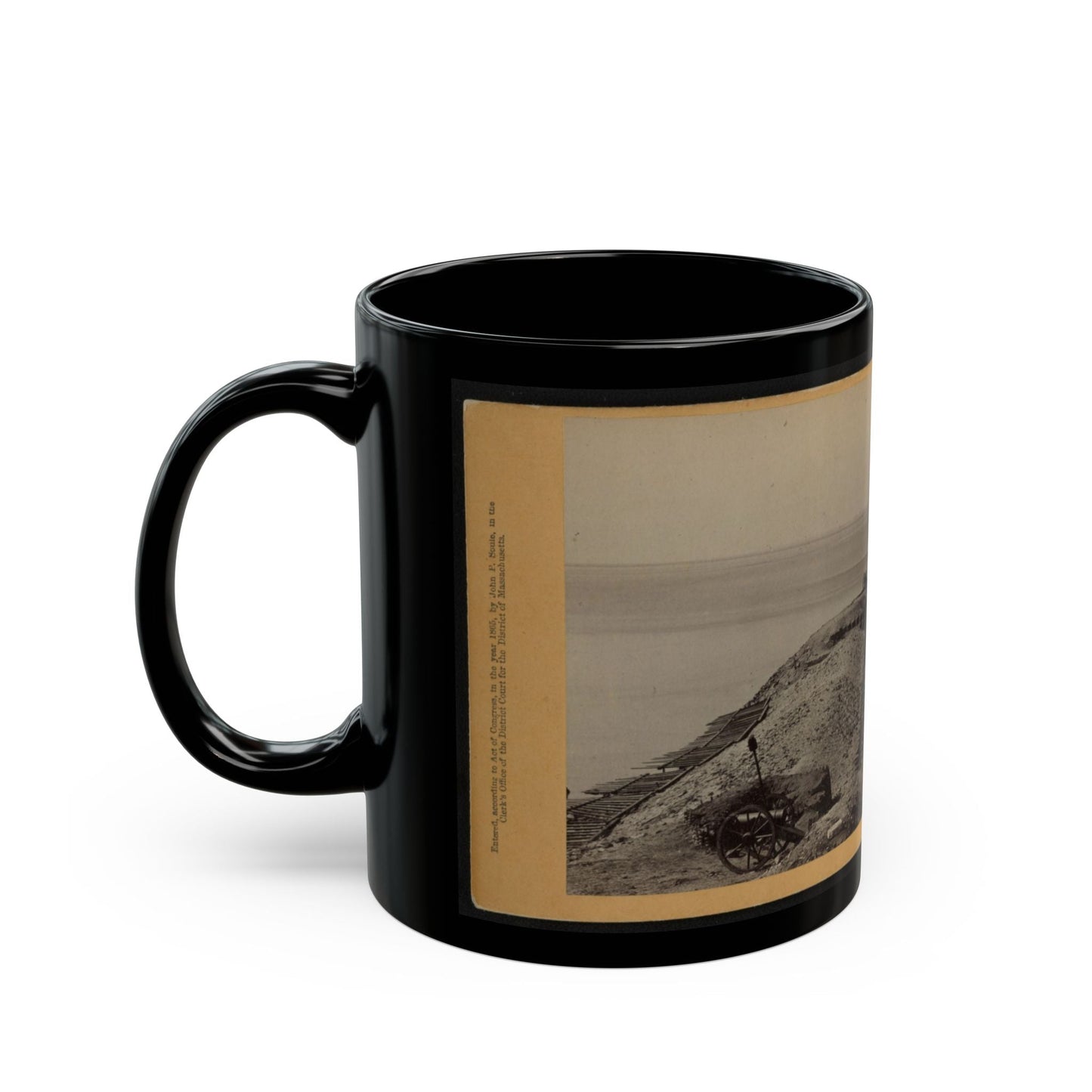 A Parapet Of Fort Sumpter (I.E. Sumter), Looking Toward Morris Island (U.S. Civil War) Black Coffee Mug