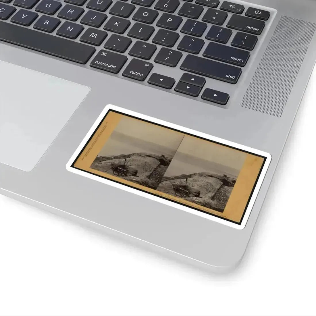 A Parapet of Fort Sumpter (I.E. Sumter), Looking Toward Morris Island (U.S. Civil War) STICKER Vinyl Kiss-Cut Decal - The Sticker Space