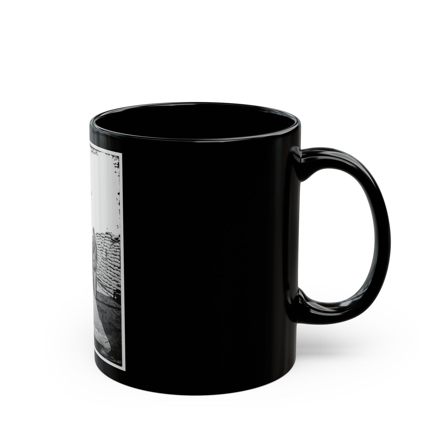 A Parrott Gun (Trained On Sumter ) (U.S. Civil War) Black Coffee Mug-The Sticker Space