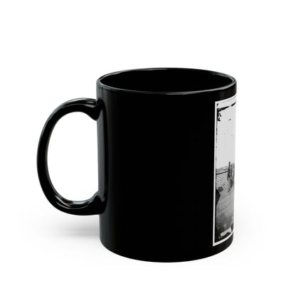 A Parrott Gun (Trained On Sumter ) (U.S. Civil War) Black Coffee Mug-The Sticker Space