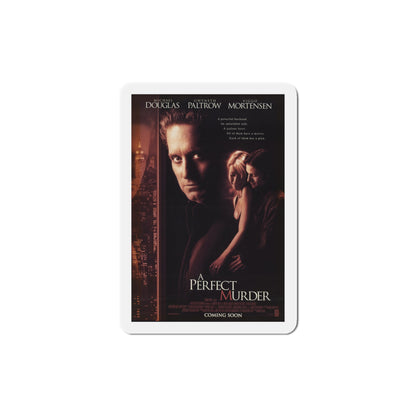 A Perfect Murder 1998 Movie Poster Die-Cut Magnet-4" x 4"-The Sticker Space