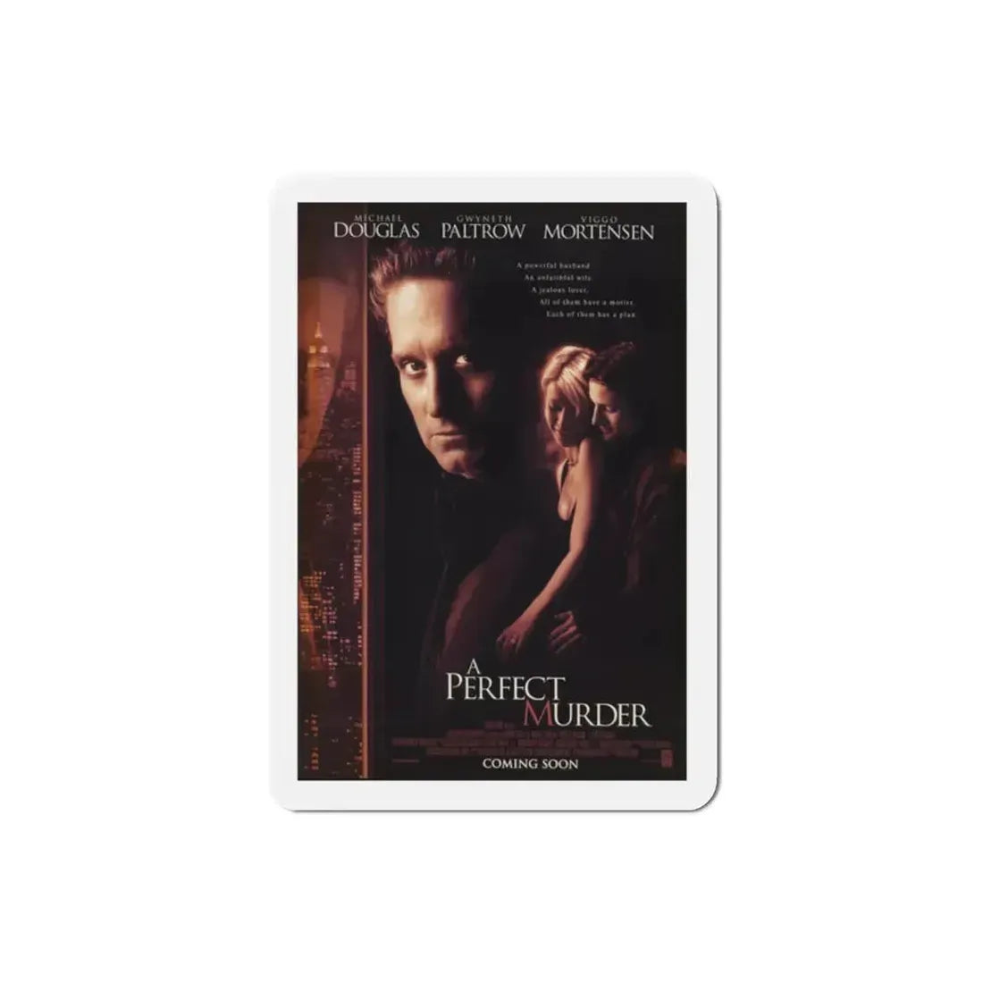 A Perfect Murder 1998 Movie Poster Refrigerator Magnet - The Sticker Space